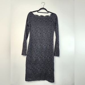 Shein Black Lace Body Con Dress